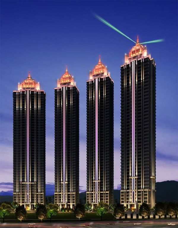 廣場夜景照明工程節日模式