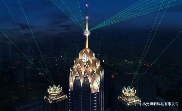 項部泛光照明設計燈光效果圖