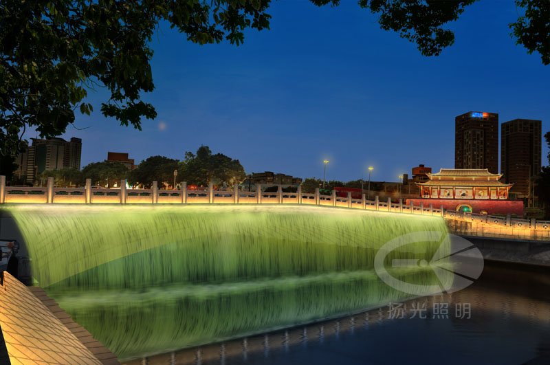 橋梁泛光照明設計效果圖