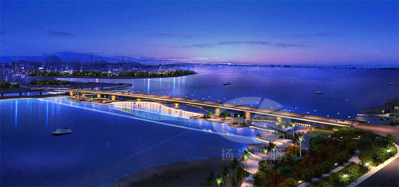 橋梁照明設計效果圖一