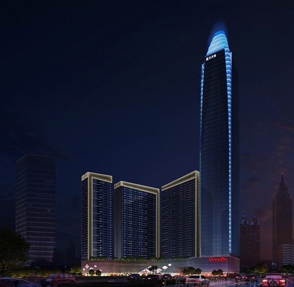 惠州榮燦置業大廈夜景亮化